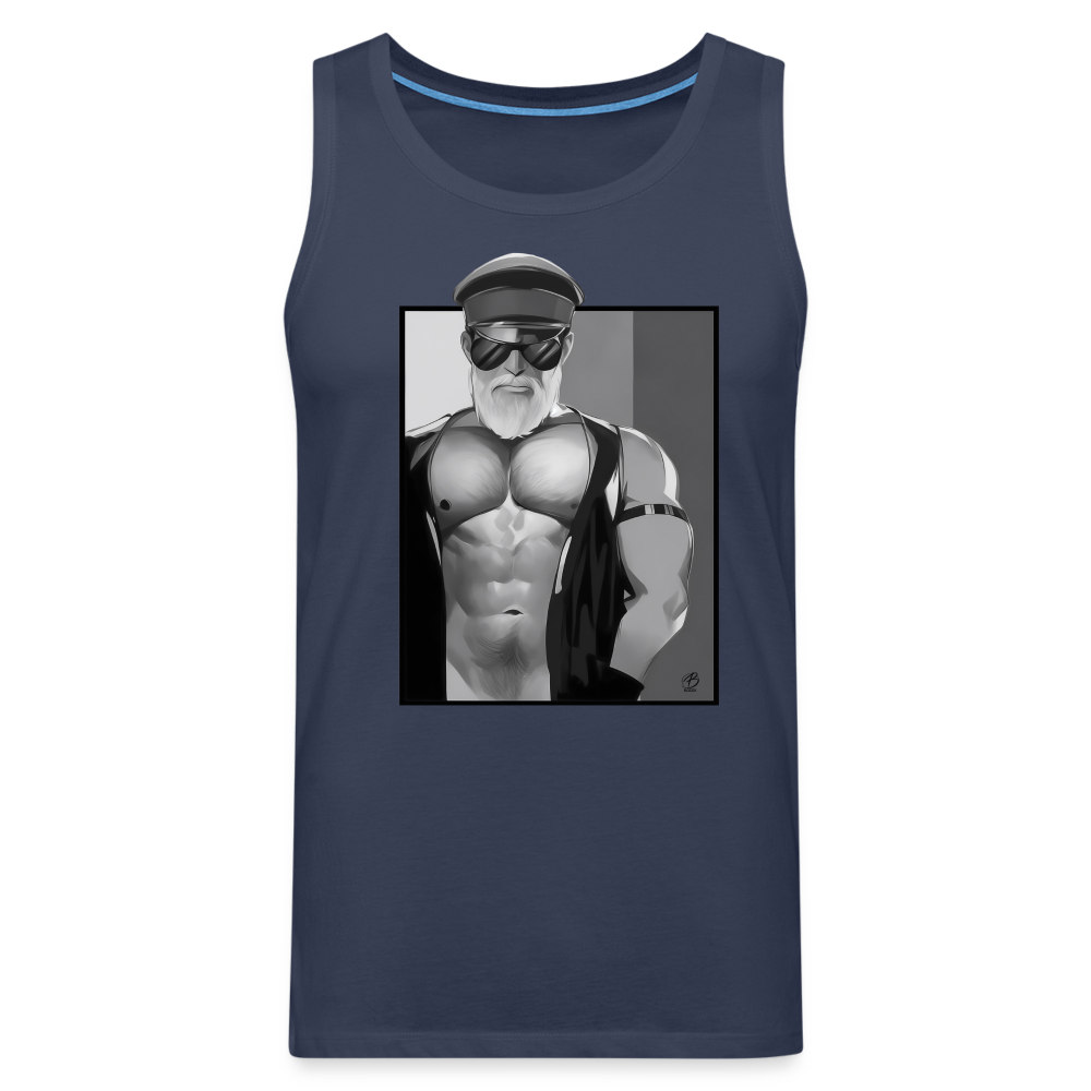 "Leather Daddy" Premium Tank Top - navy