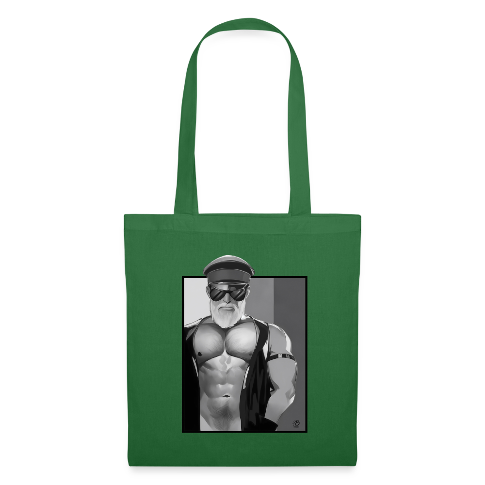 "Leather Daddy" Tote Bag - evergreen