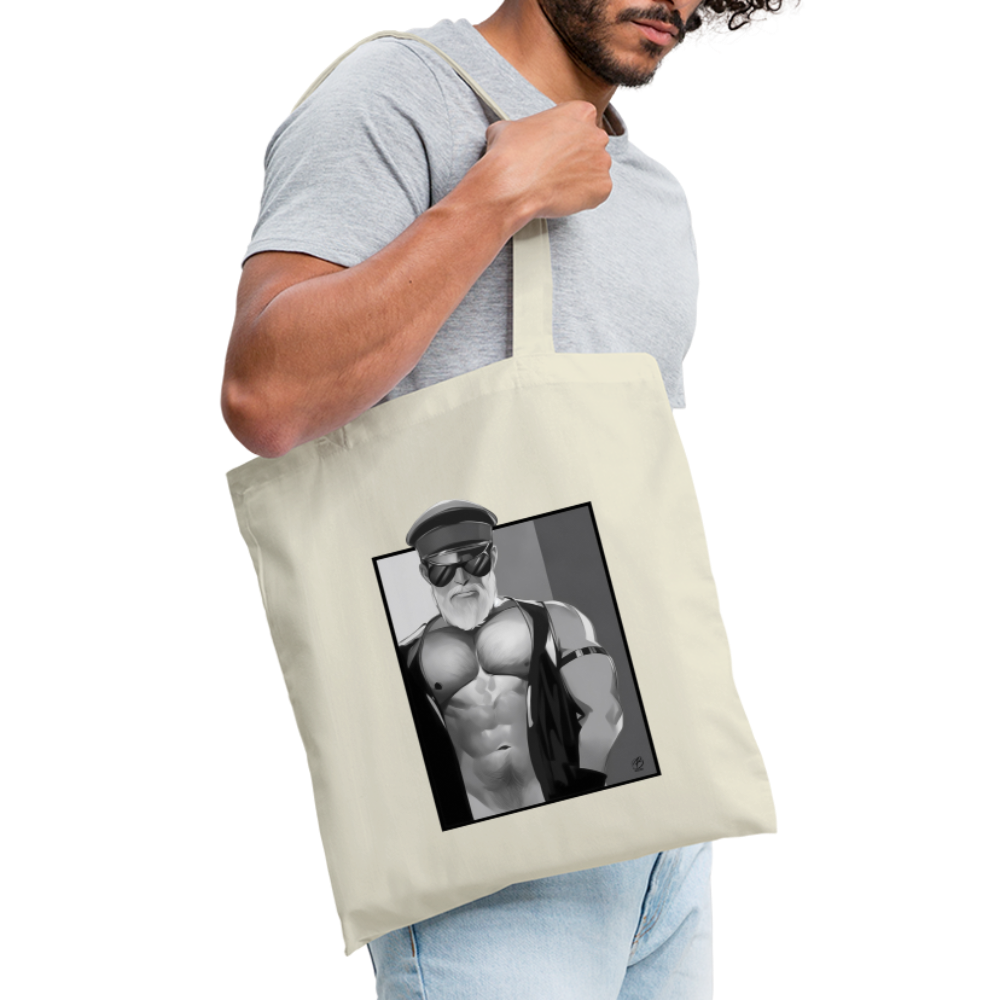 "Leather Daddy" Tote Bag - nature