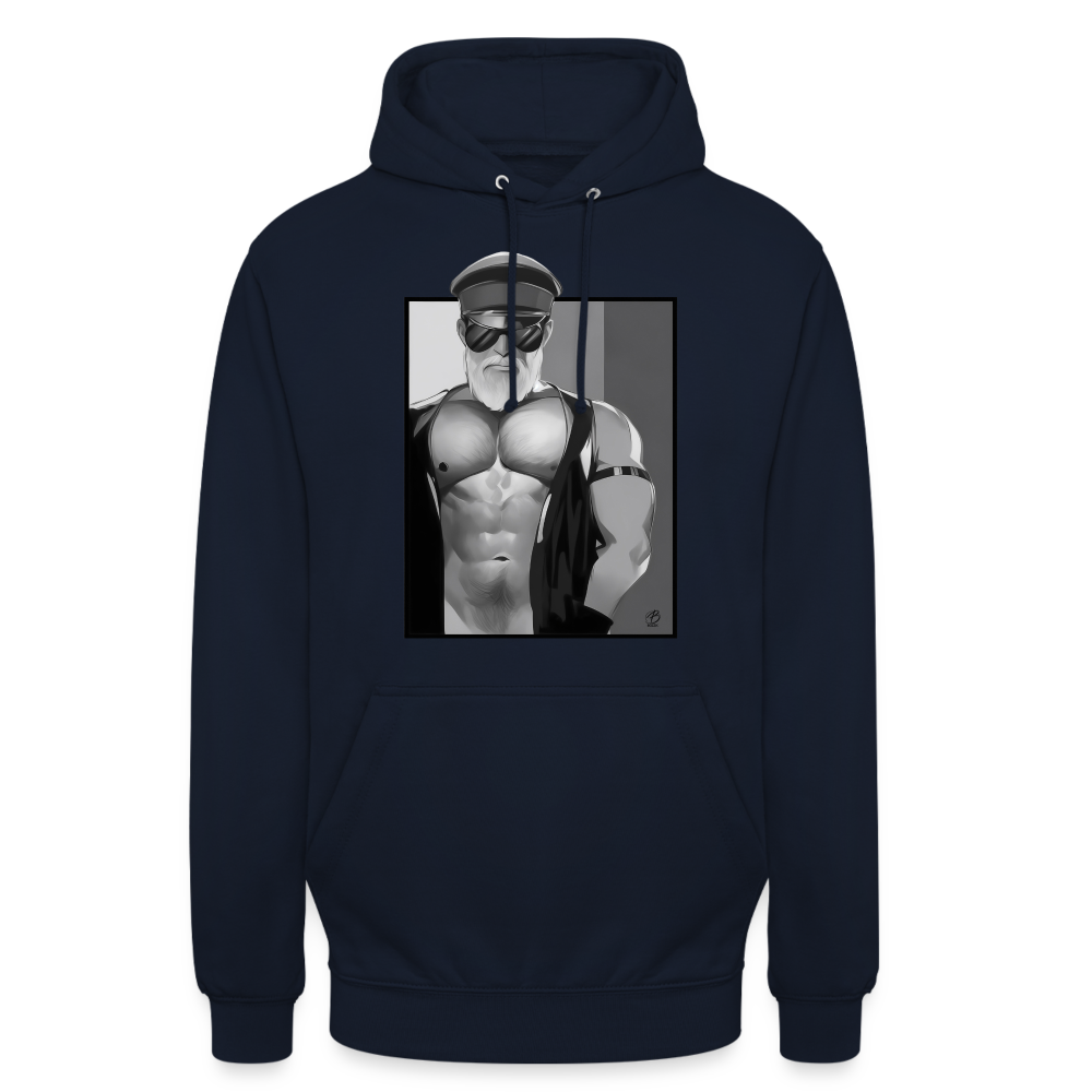 "Leather Daddy" Hoodie - navy