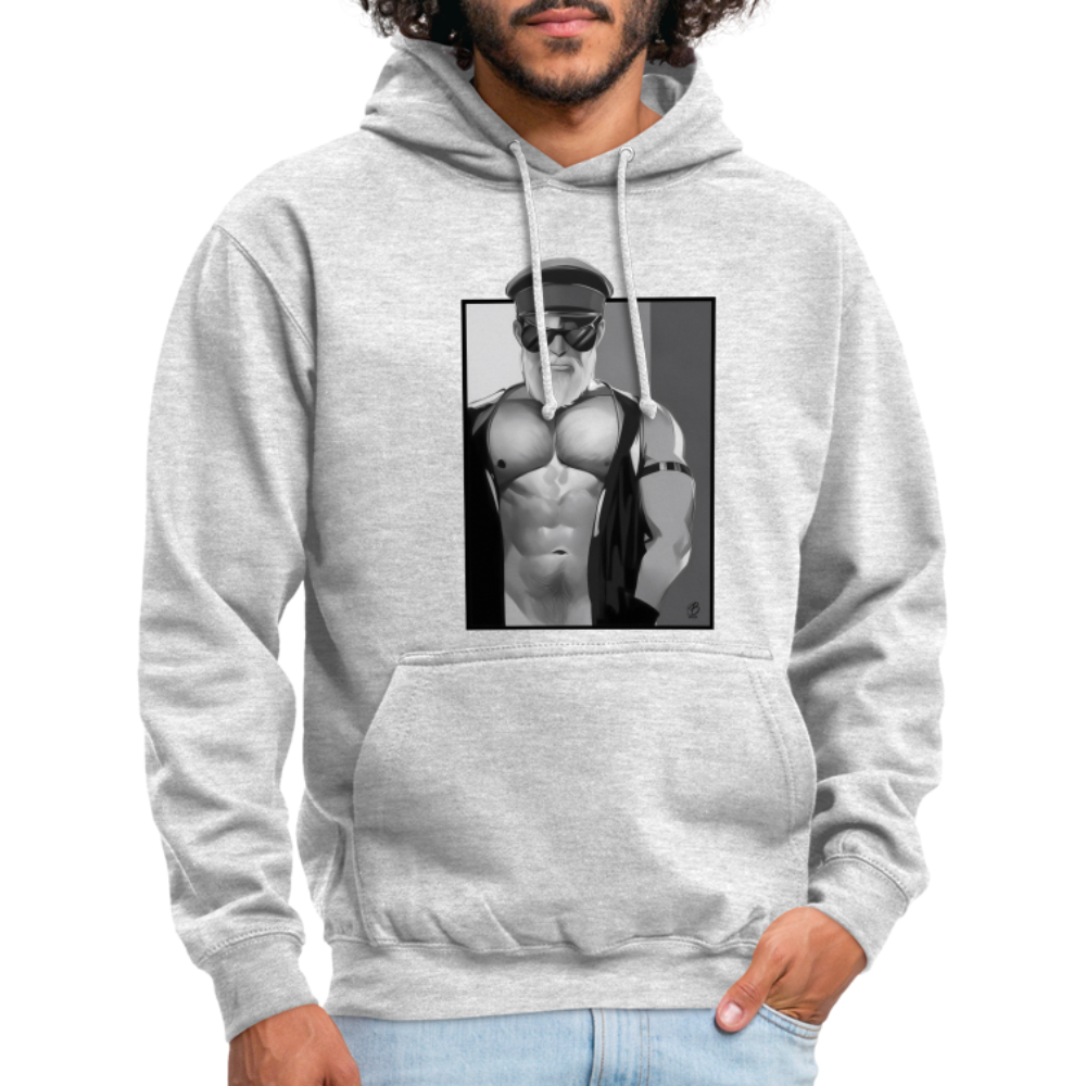 "Leather Daddy" Hoodie - light heather grey