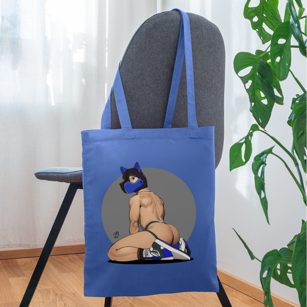 "Blue Puppy Boy" Tote Bag - light blue