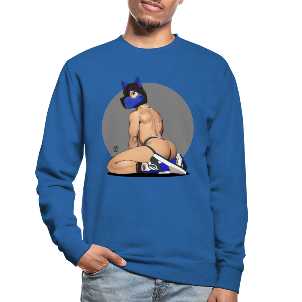 "Blue Puppy Boy" Sweatshirt - royal blue