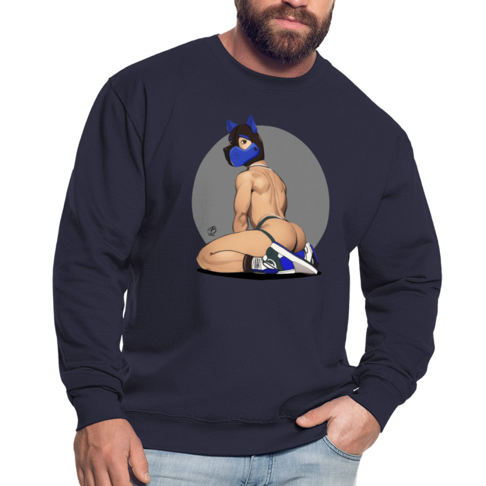 "Blue Puppy Boy" Sweatshirt - navy
