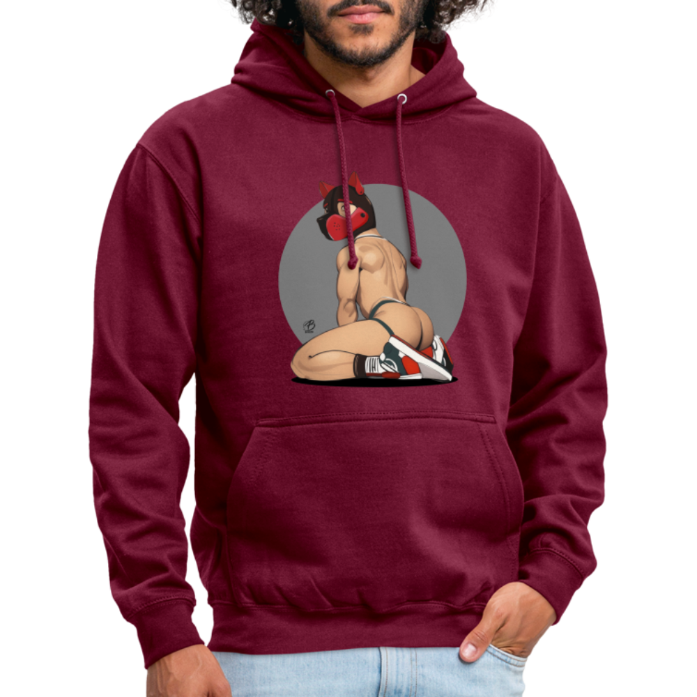 "Red Puppy Boy" Hoodie - bordeaux