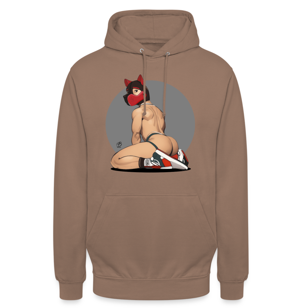 "Red Puppy Boy" Hoodie - mocha