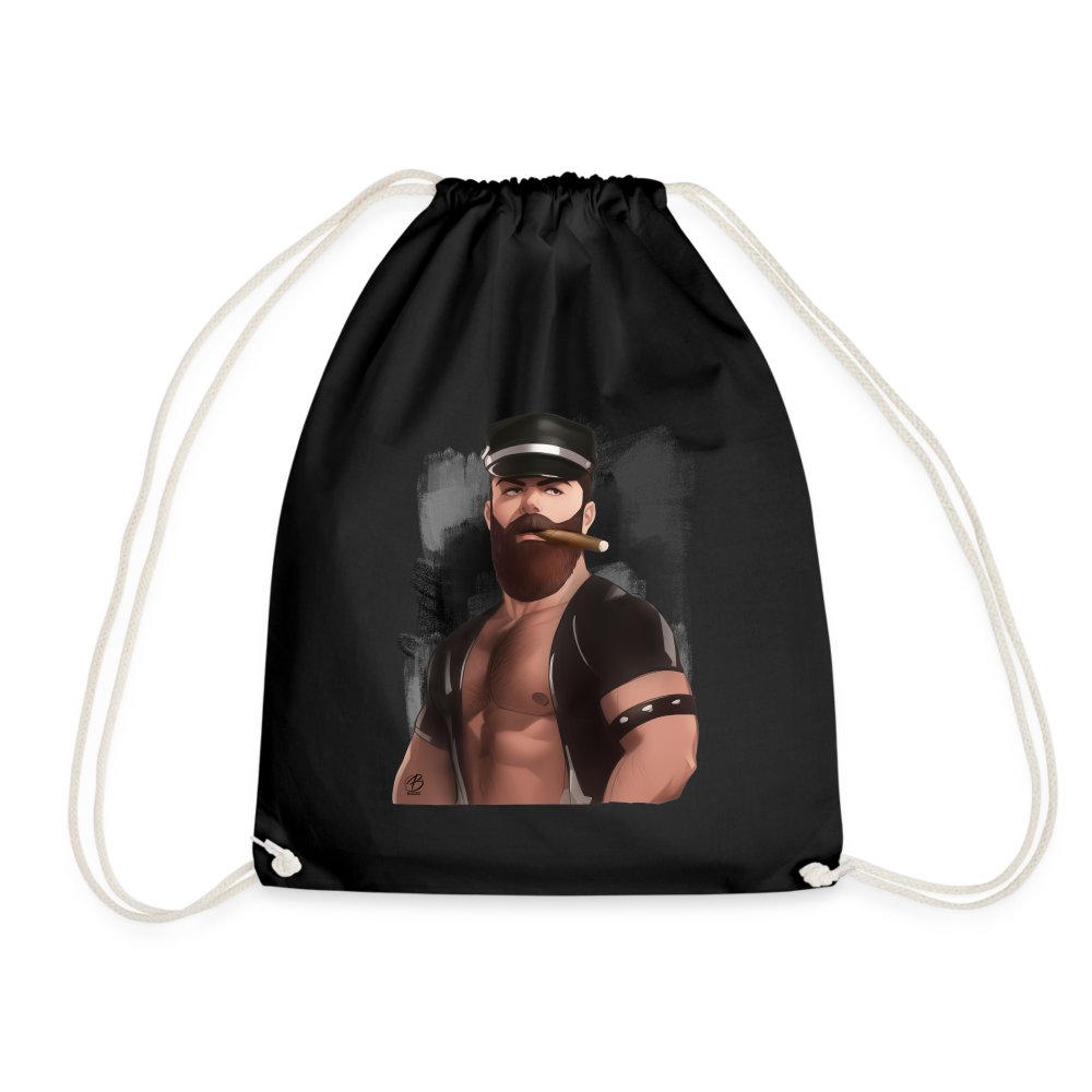 "Smoker Boss" Drawstring Bag - black