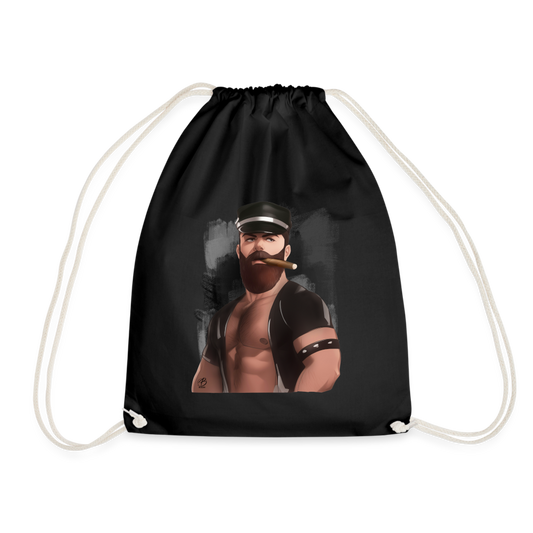 "Smoker Boss" Drawstring Bag - black