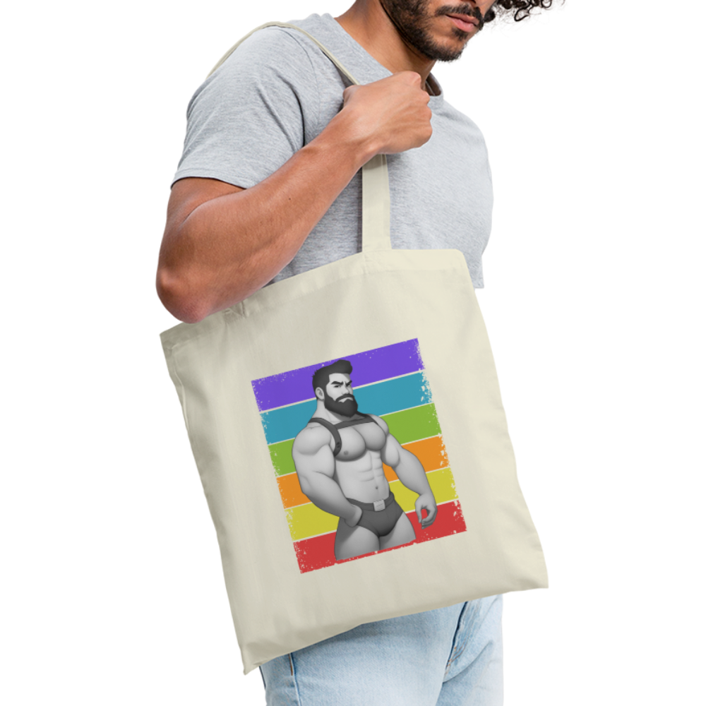 "Rainbow Harness Daddy" Tote Bag - nature