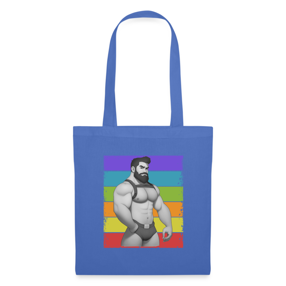 "Rainbow Harness Daddy" Tote Bag - light blue