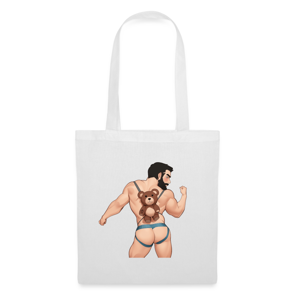 "Bear Bag Buddy" Tote Bag - white