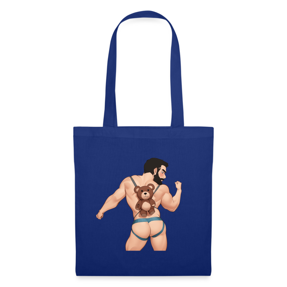 "Bear Bag Buddy" Tote Bag - royal blue