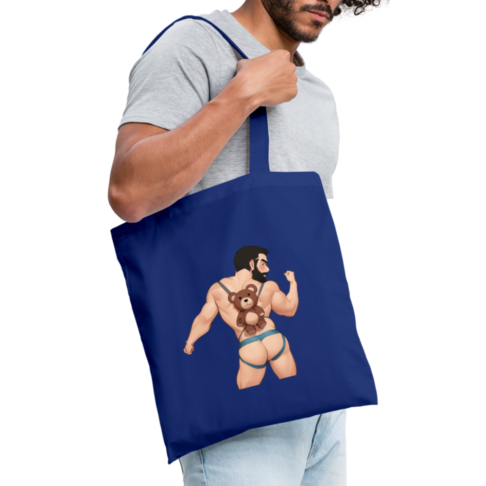 "Bear Bag Buddy" Tote Bag - royal blue