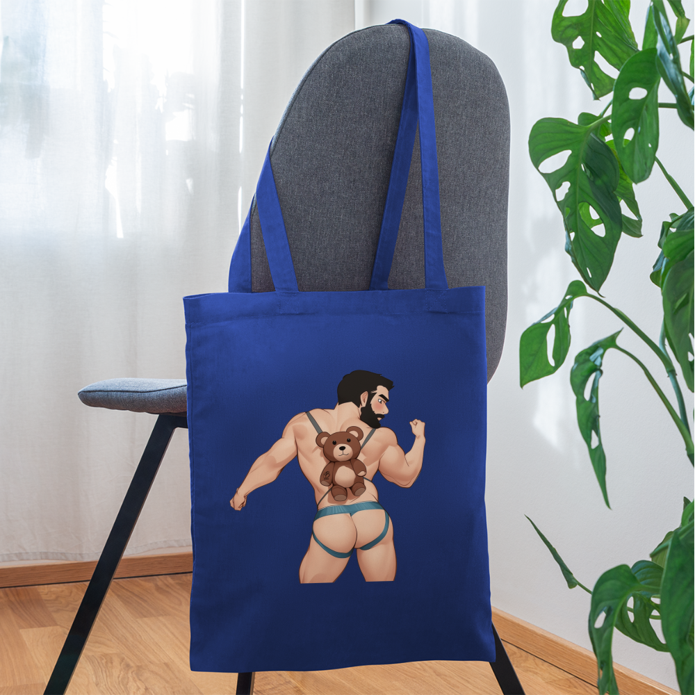 "Bear Bag Buddy" Tote Bag - royal blue