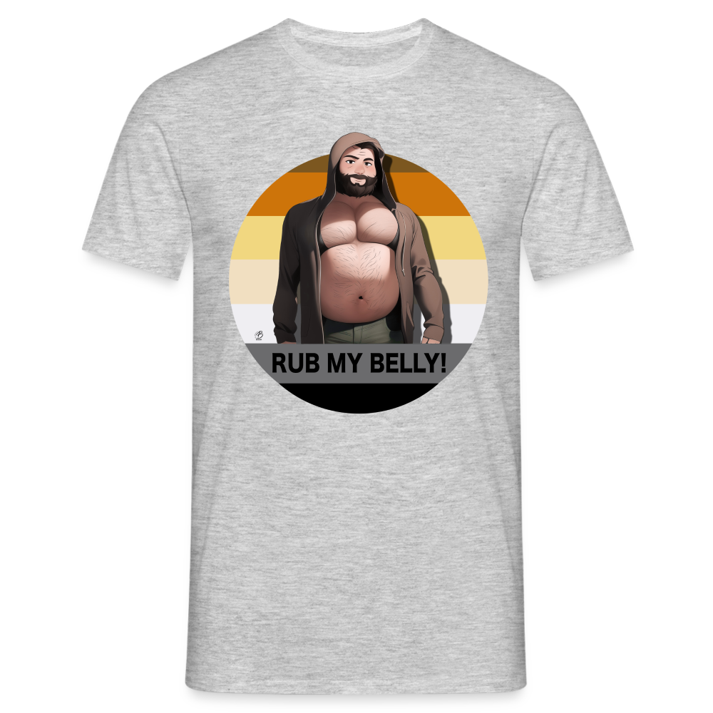 "Rub My Belly!" T-Shirt - heather grey