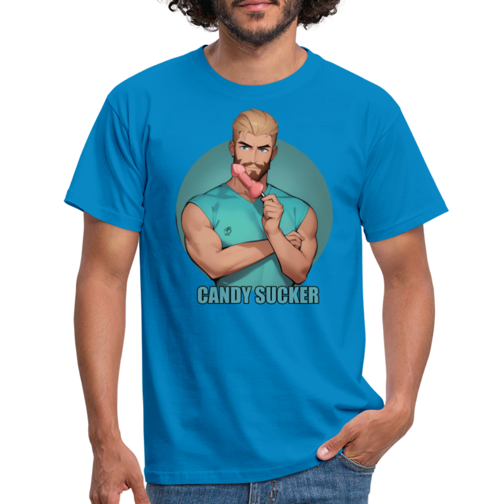 "Candy Sucker" T-Shirt - royal blue