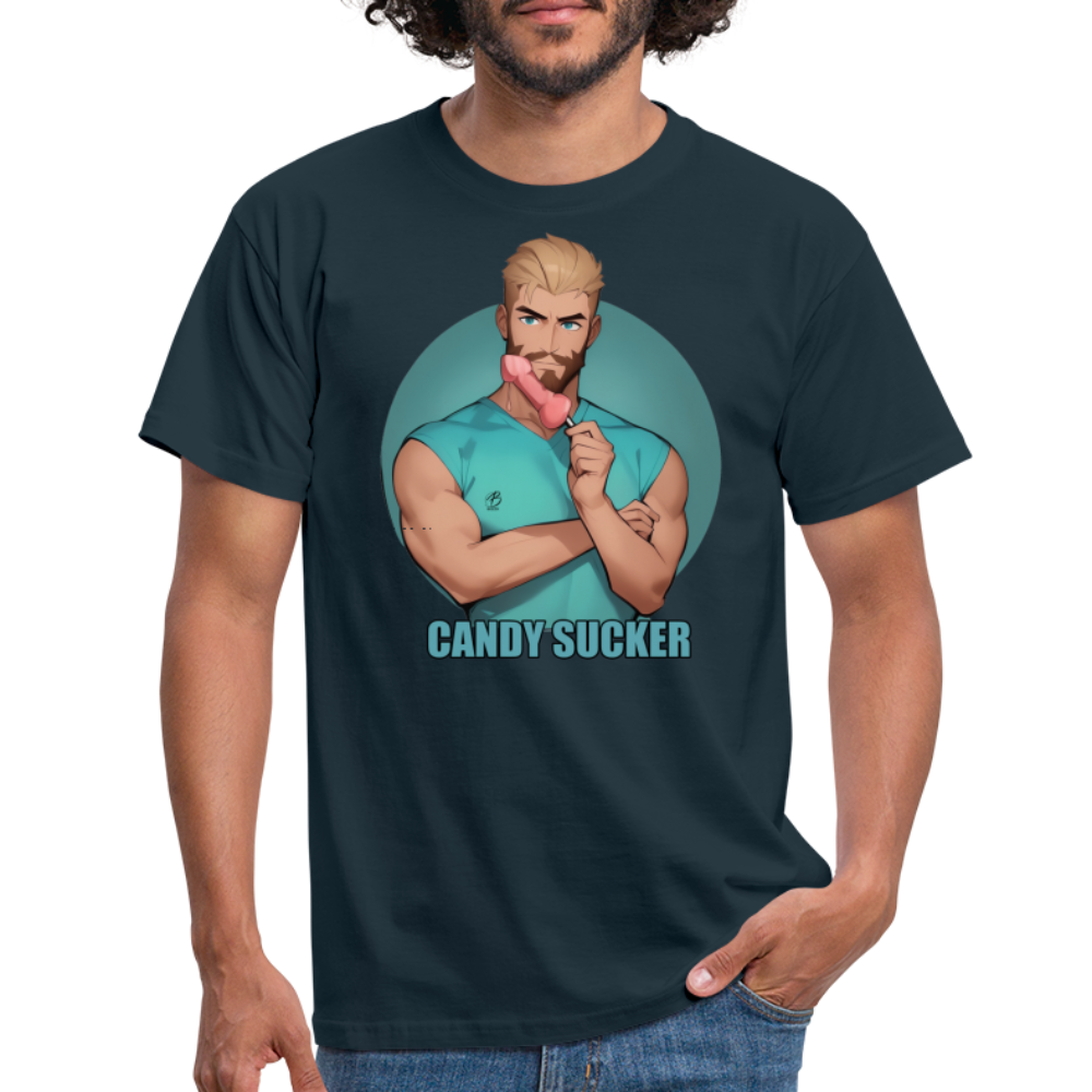 "Candy Sucker" T-Shirt - navy