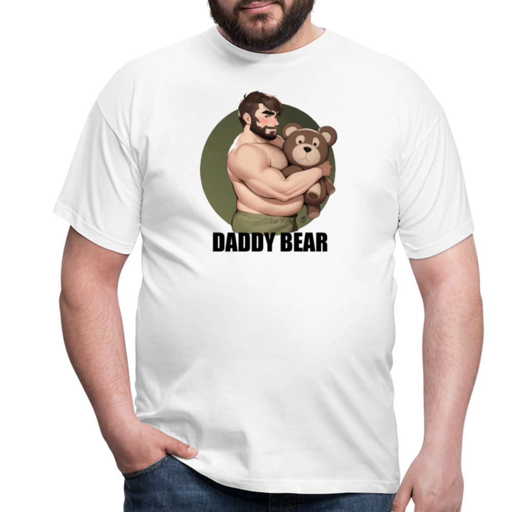 "Daddy Bear" T-Shirt With Lettering - white