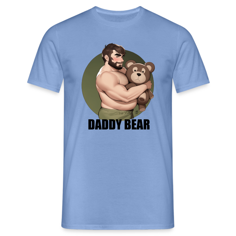 "Daddy Bear" T-Shirt With Lettering - carolina blue