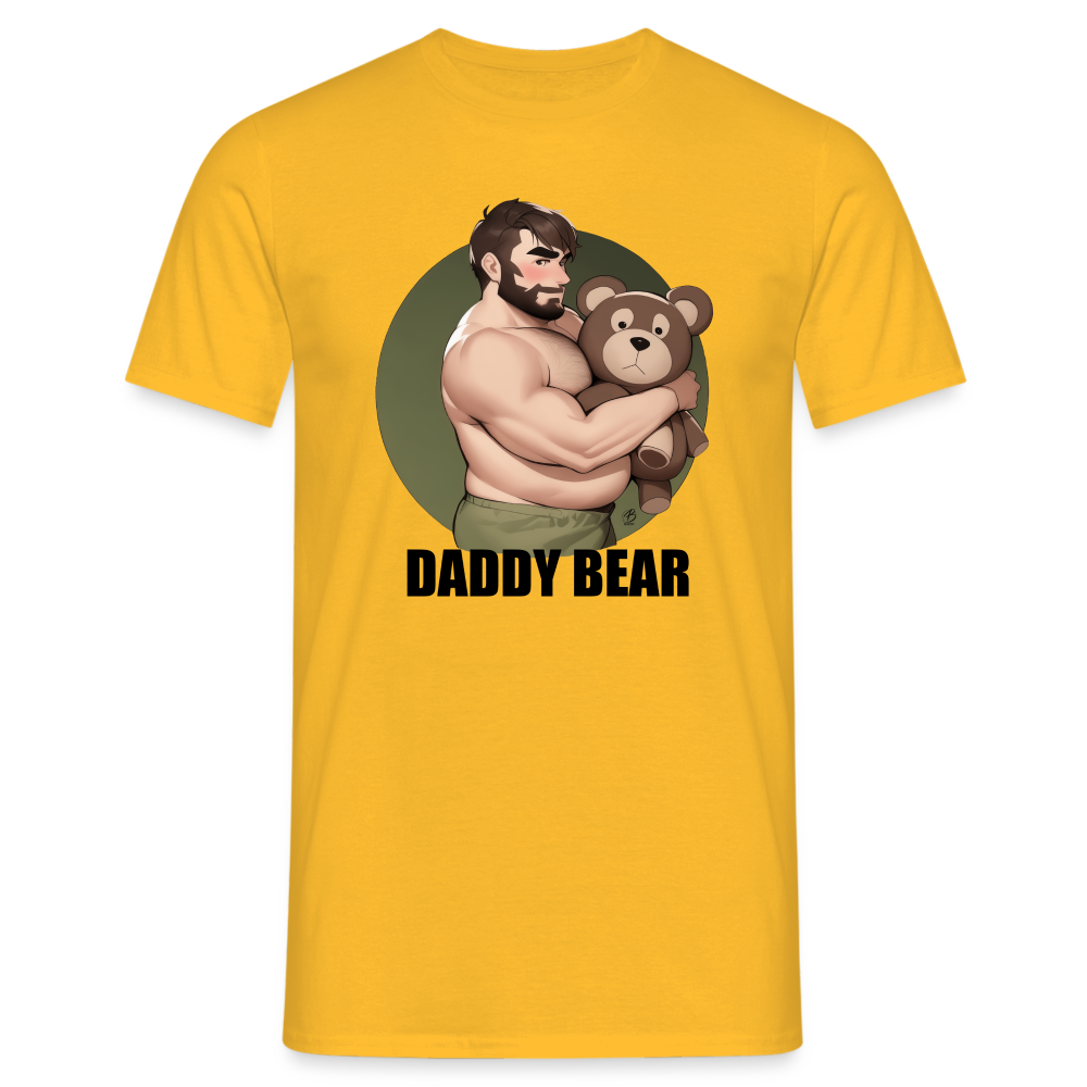 "Daddy Bear" T-Shirt With Lettering - yellow