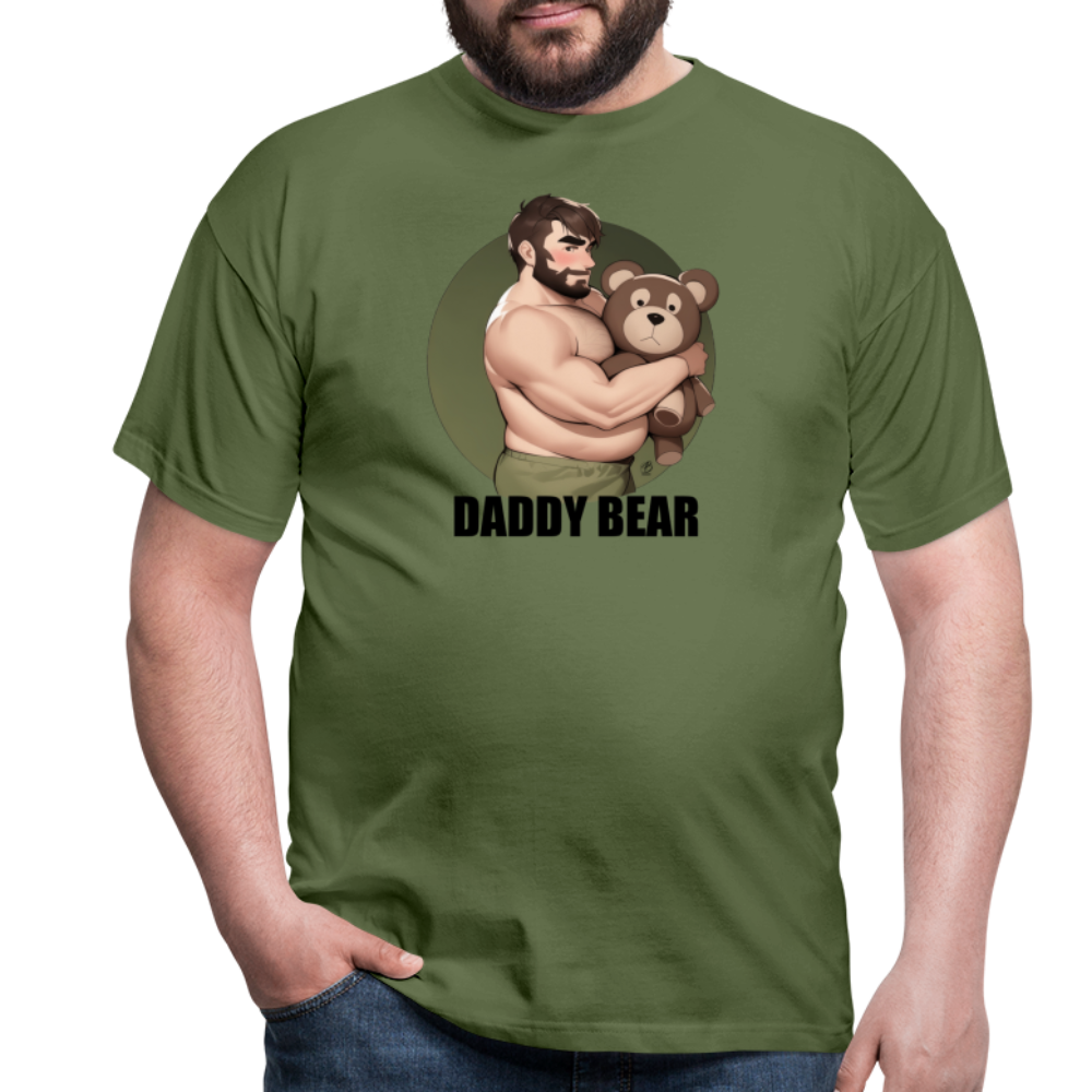 "Daddy Bear" T-Shirt With Lettering - military green