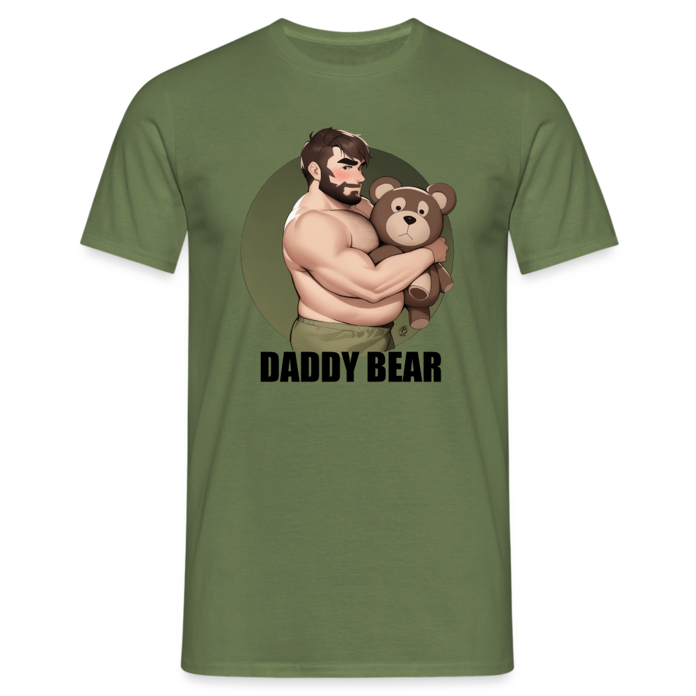 "Daddy Bear" T-Shirt With Lettering - military green