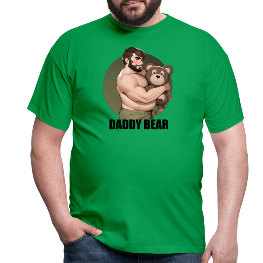 "Daddy Bear" T-Shirt With Lettering - kelly green