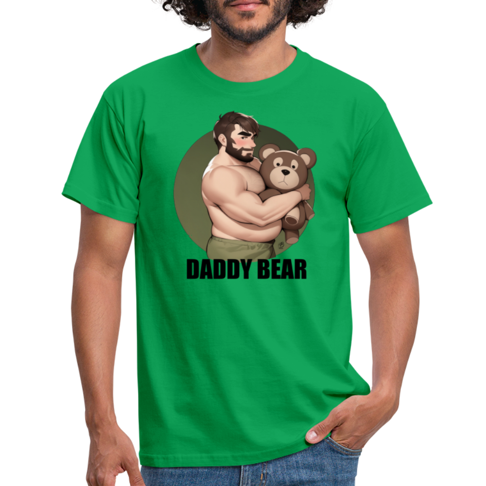 "Daddy Bear" T-Shirt With Lettering - kelly green