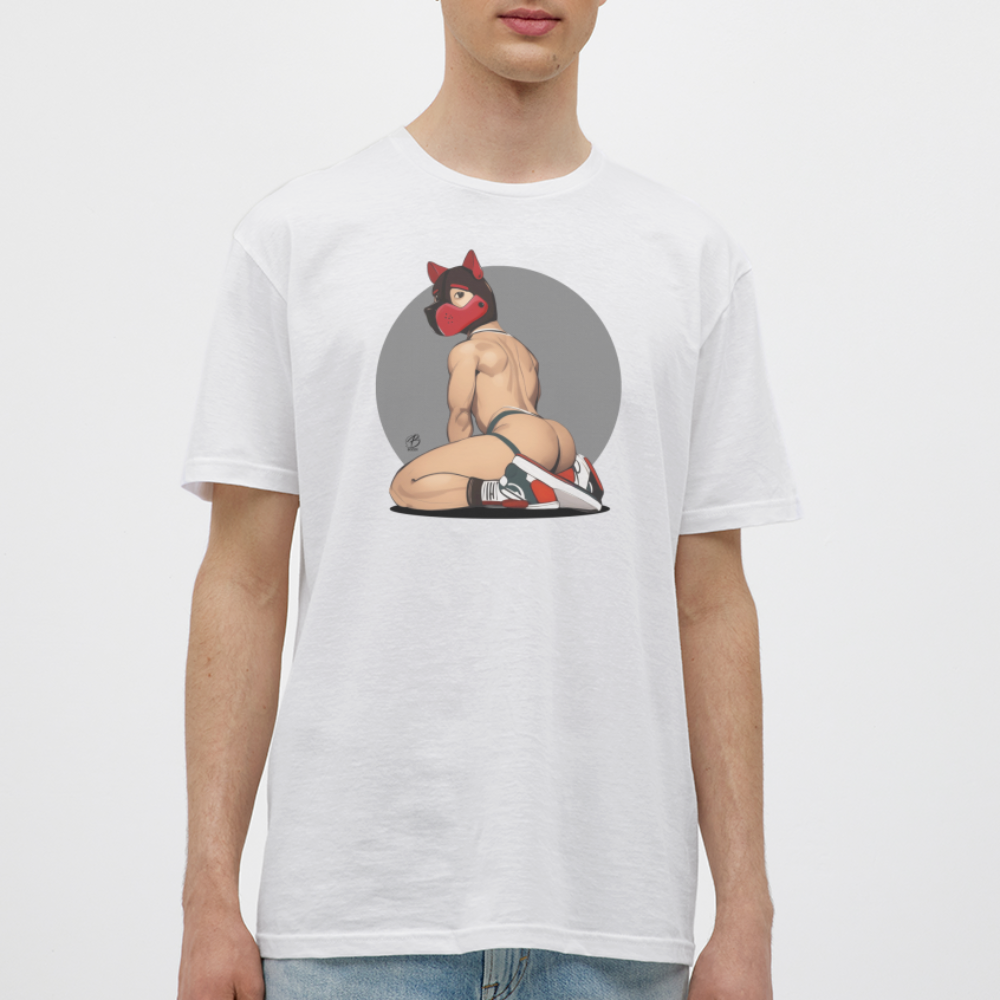 "Red Puppy Boy" T-Shirt - white