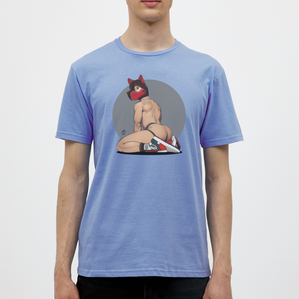 "Red Puppy Boy" T-Shirt - carolina blue
