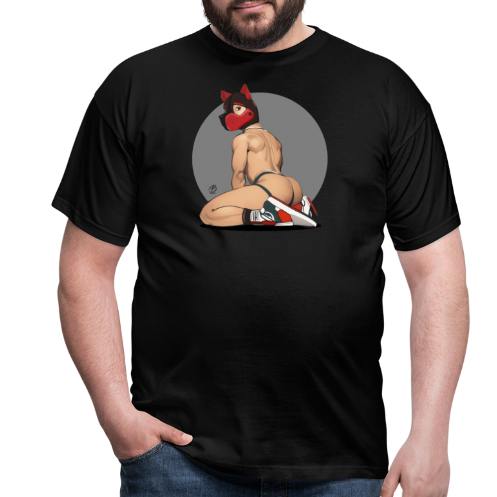 "Red Puppy Boy" T-Shirt - black