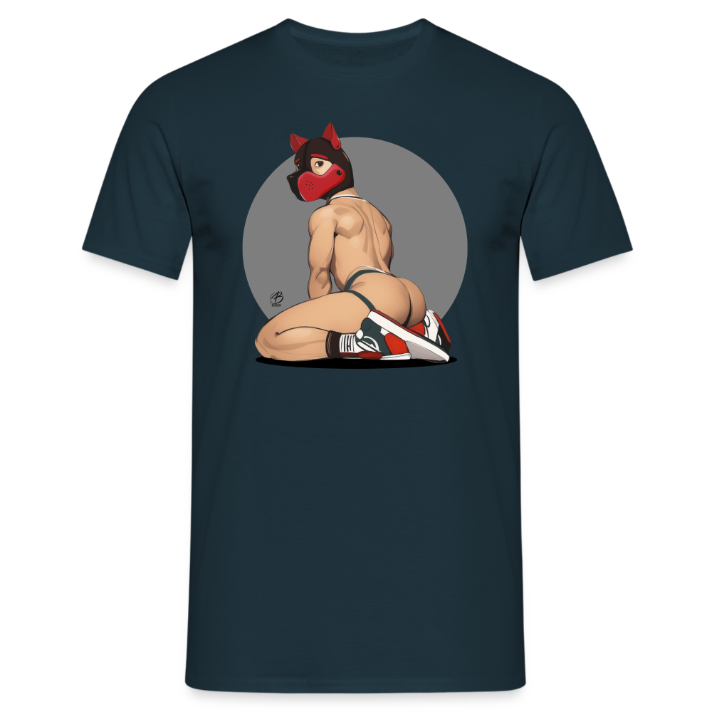 "Red Puppy Boy" T-Shirt - navy