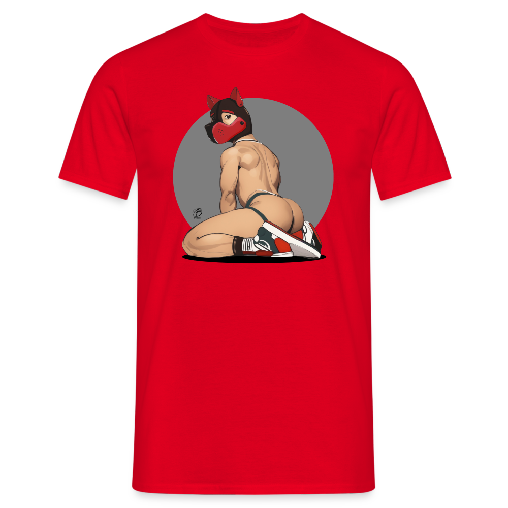 "Red Puppy Boy" T-Shirt - red