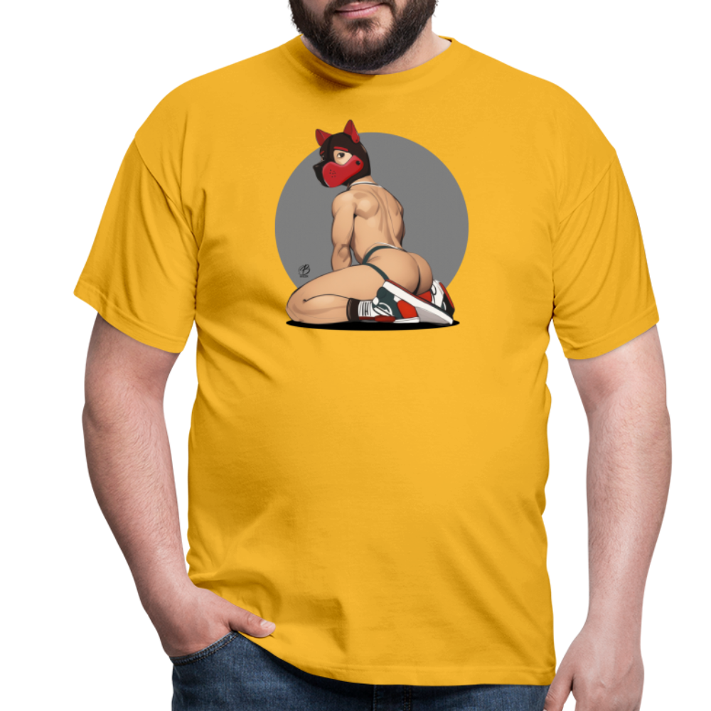 "Red Puppy Boy" T-Shirt - yellow