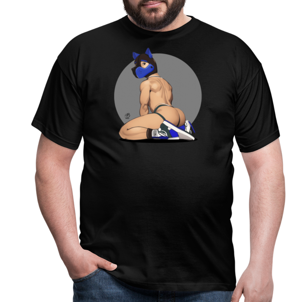 "Blue Puppy Boy" T-Shirt - black