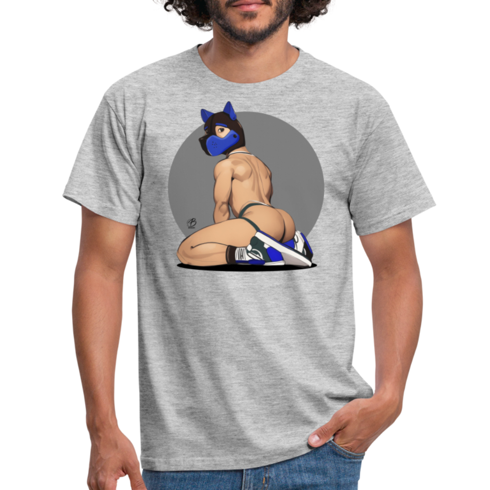 "Blue Puppy Boy" T-Shirt - heather grey