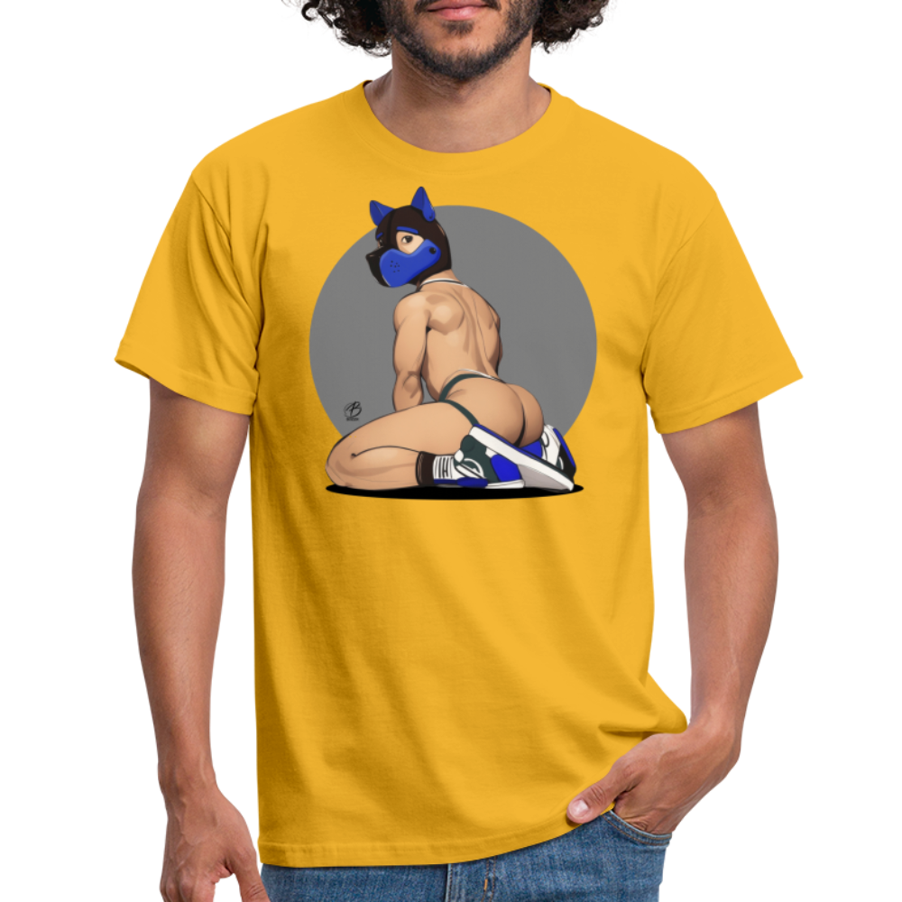 "Blue Puppy Boy" T-Shirt - yellow