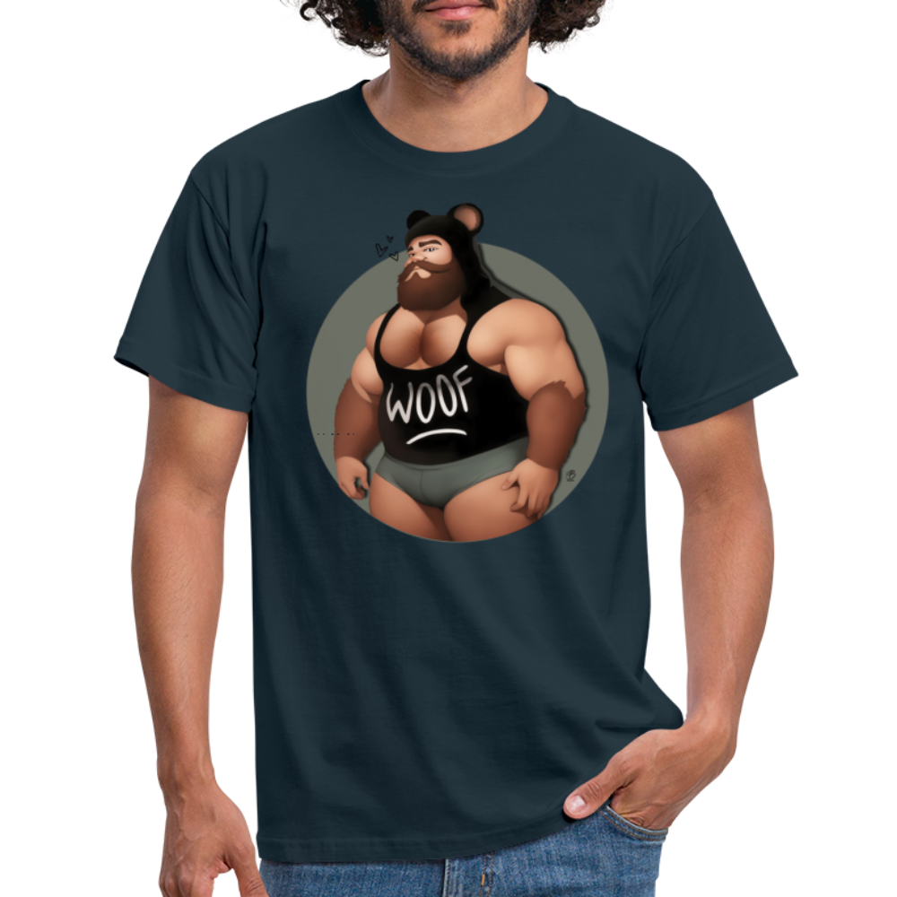 "Bear Lover" T-Shirt - navy