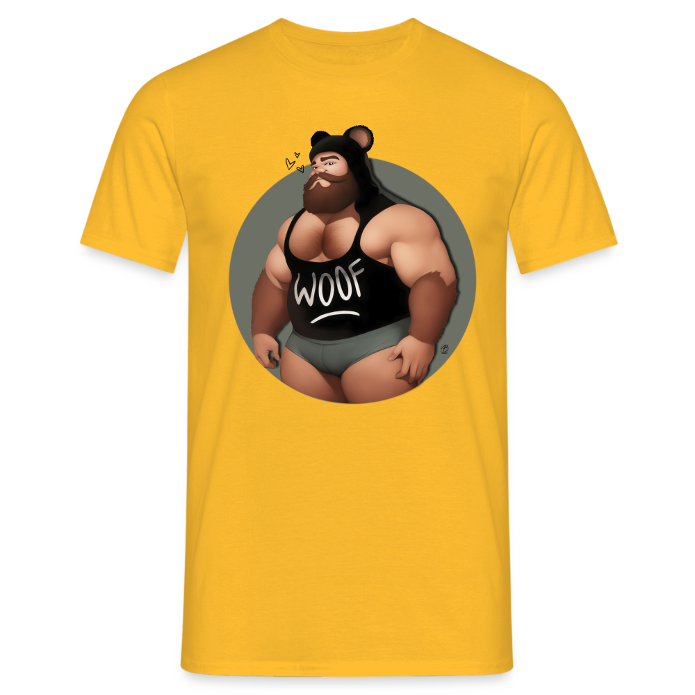 "Bear Lover" T-Shirt - yellow