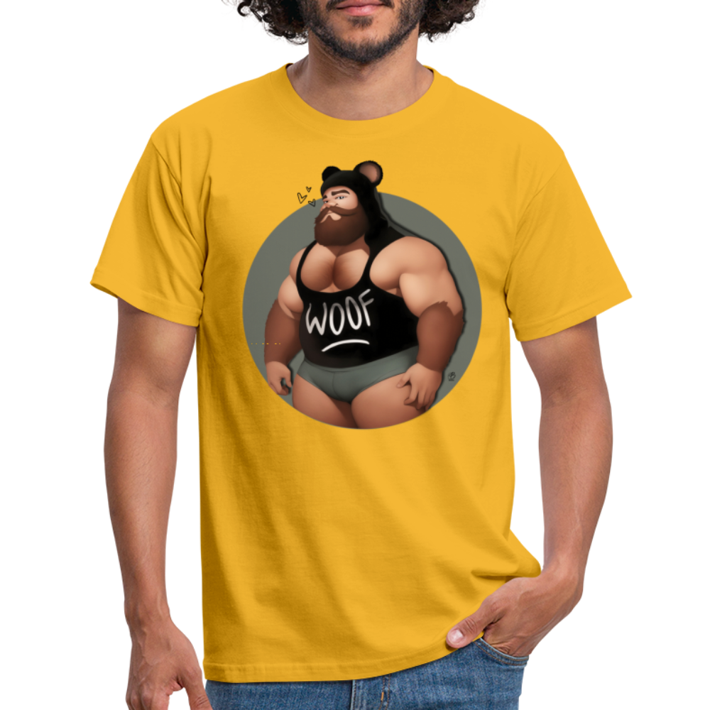 "Bear Lover" T-Shirt - yellow