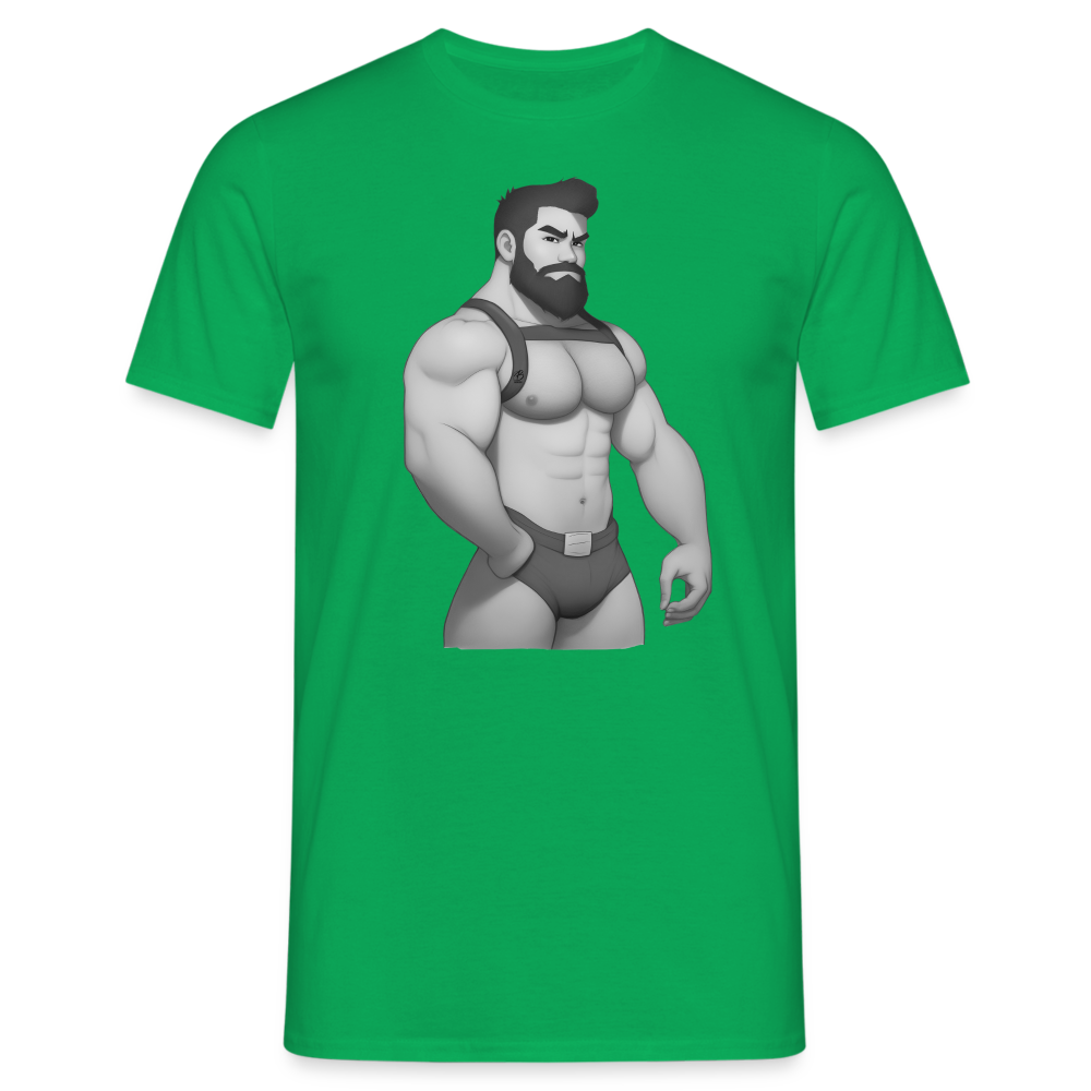 "Harness Daddy Black & White" T-Shirt - kelly green