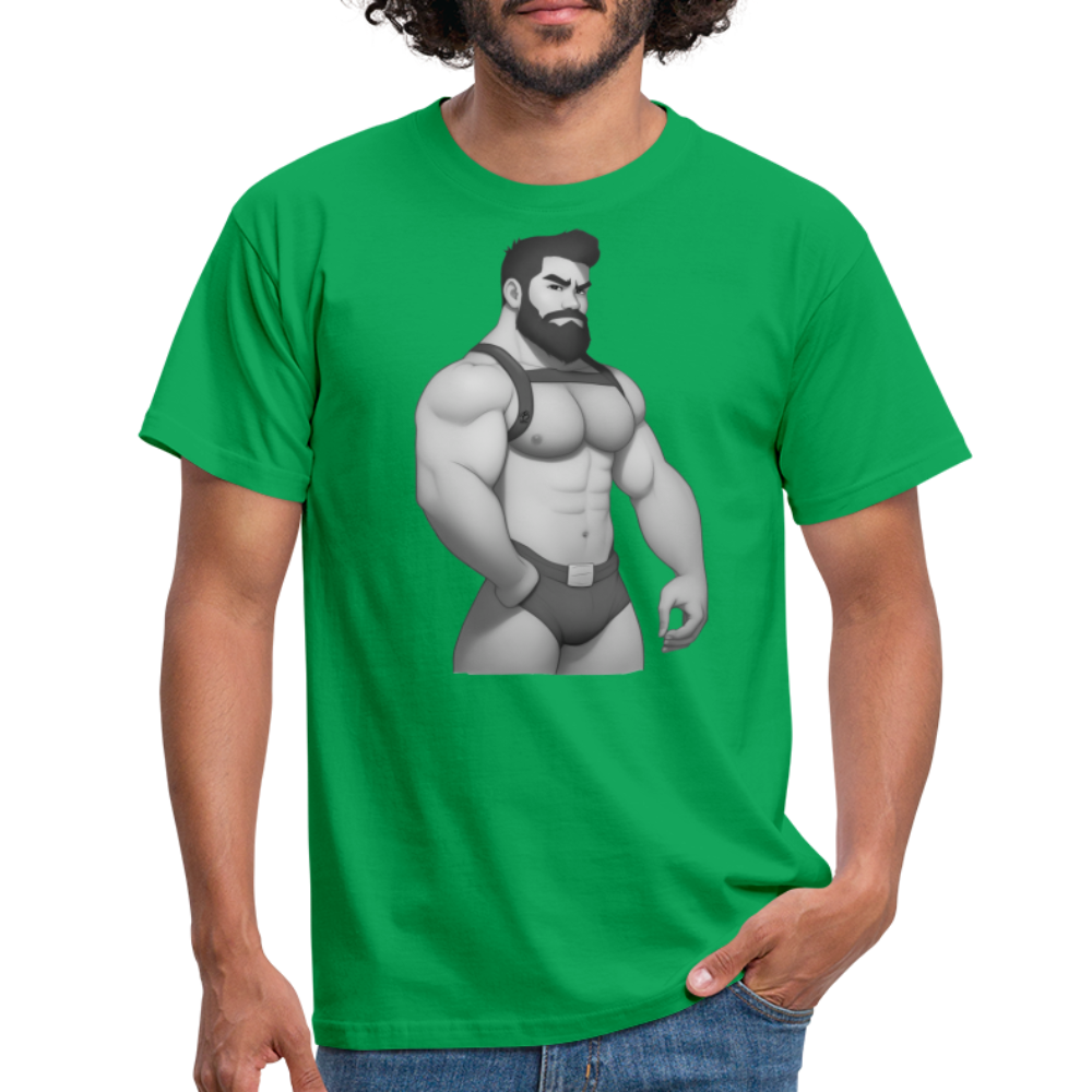 "Harness Daddy Black & White" T-Shirt - kelly green