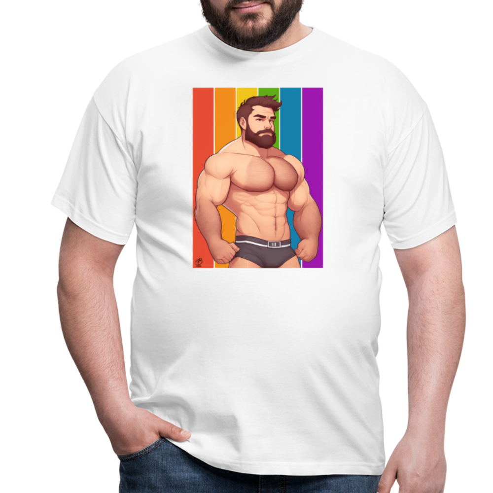 "Rainbow Daddy" T-Shirt - white