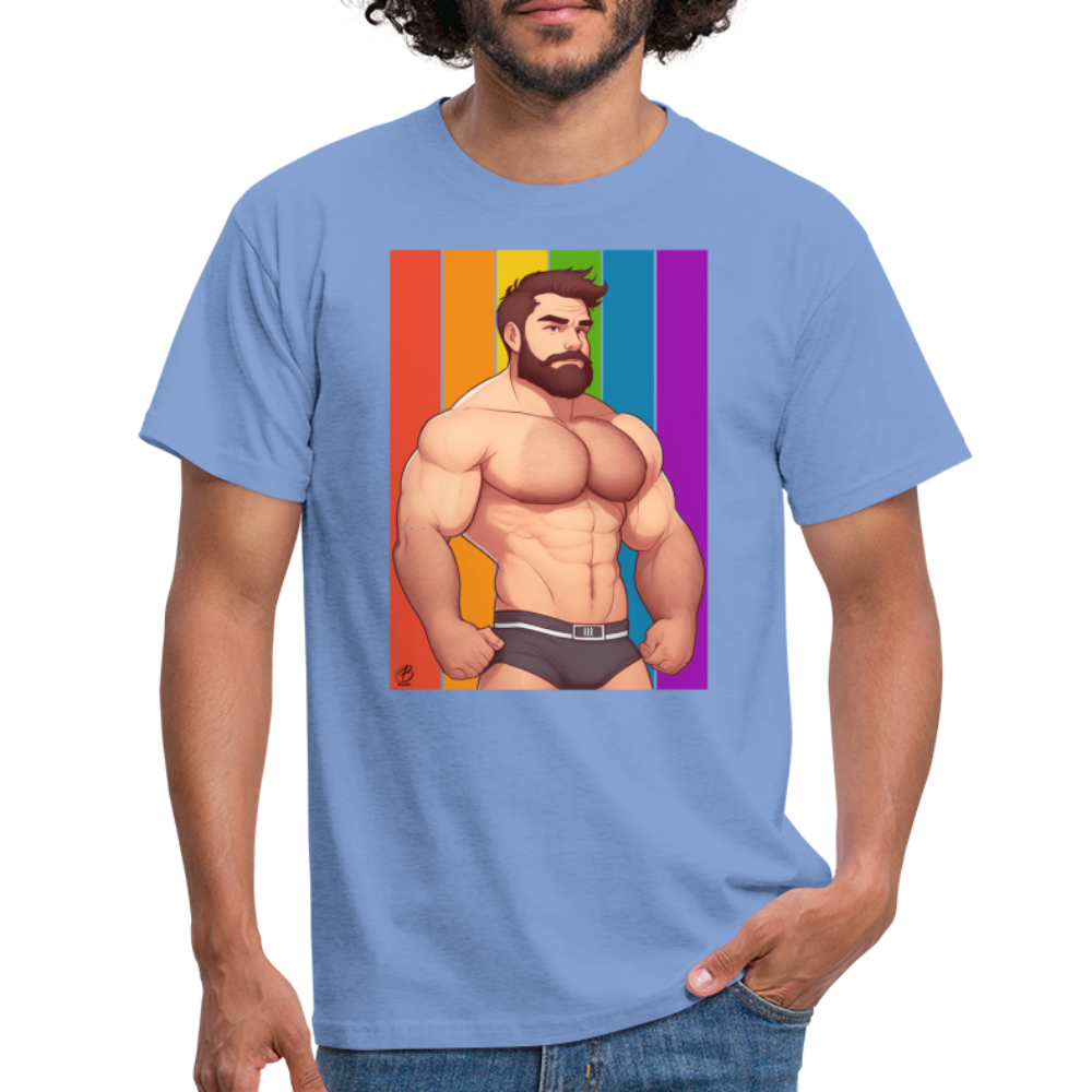 "Rainbow Daddy" T-Shirt - carolina blue