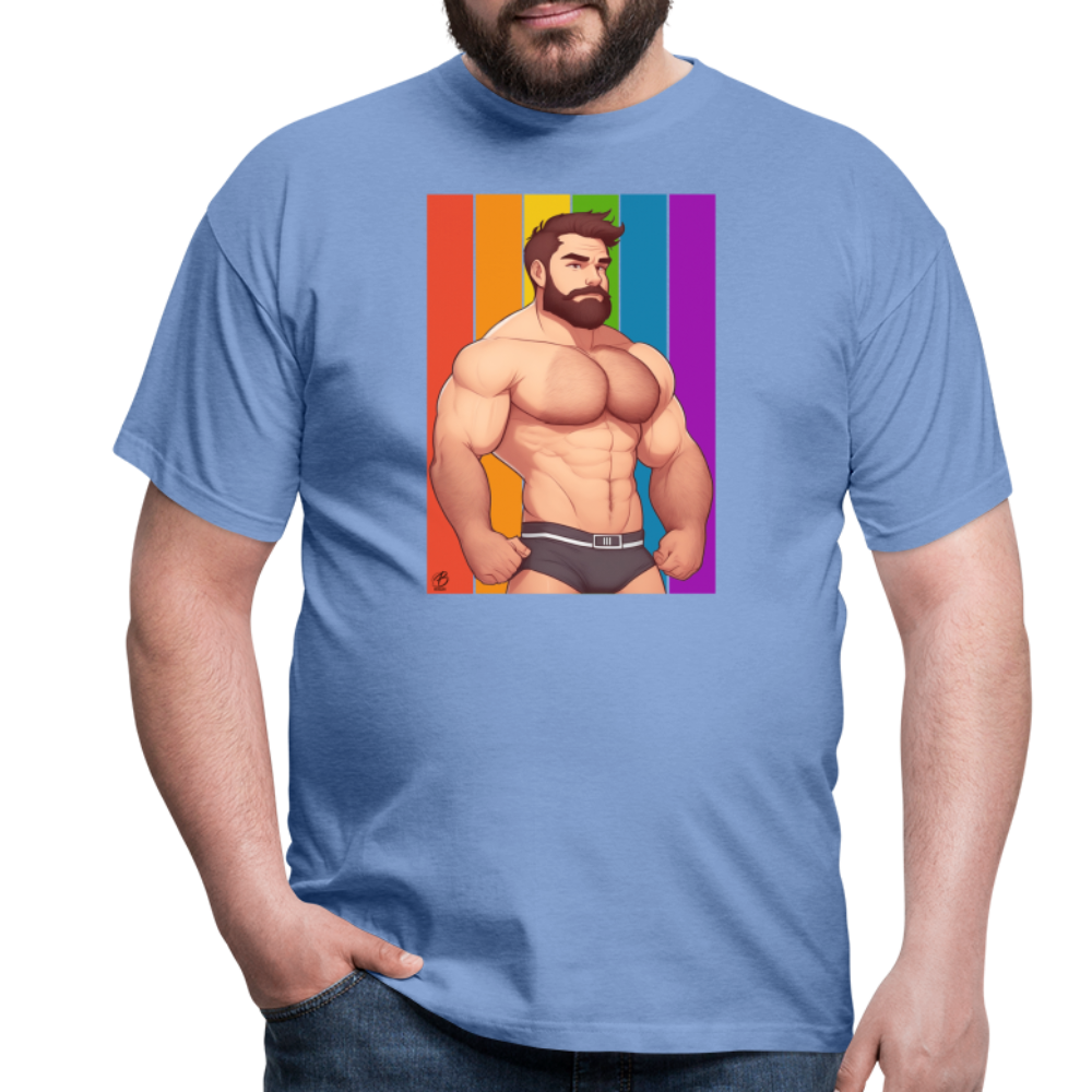 "Rainbow Daddy" T-Shirt - carolina blue