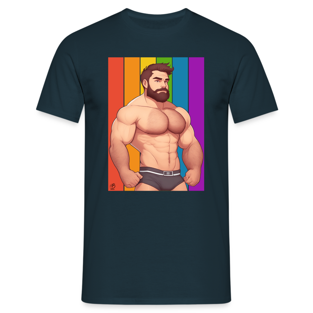 "Rainbow Daddy" T-Shirt - navy